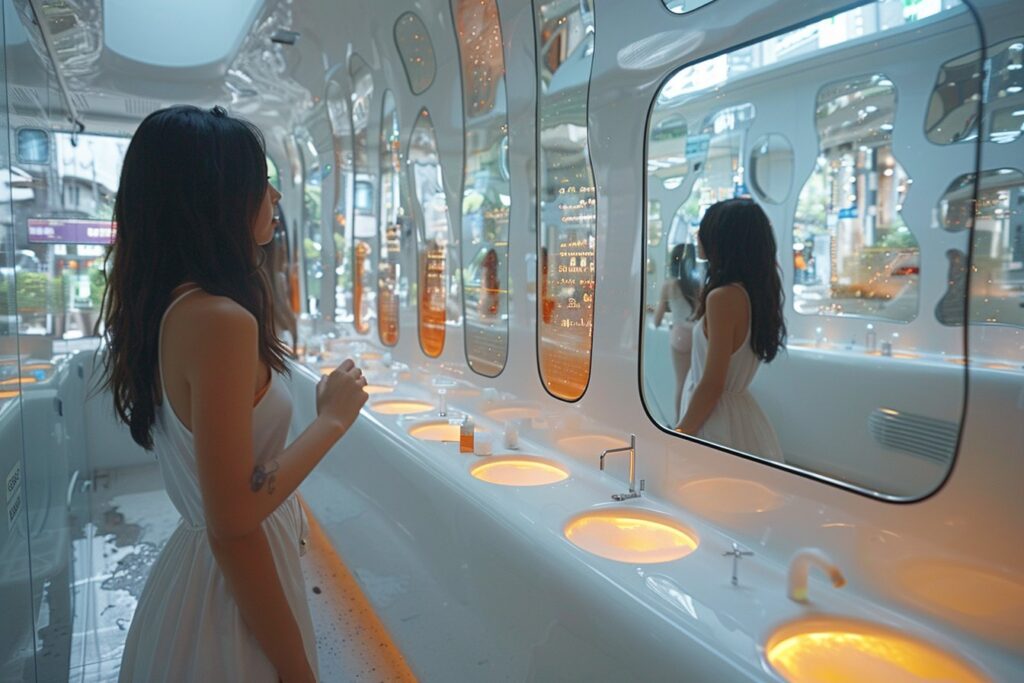 Innovation en salle de bain : l’impact des miroirs high-tech