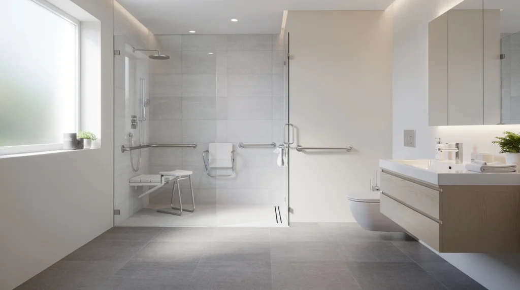 salle de bain adaptée